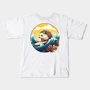 Surfs Up Hedgehog Kids T-Shirt